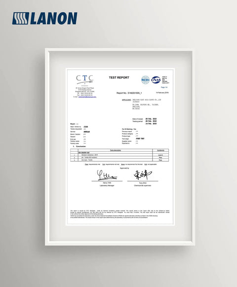 Certification document for Thick PVC Chemical Gloves For Heavy Duty Work Non Slip Grippy Dexterity Acid Alkali And Oil Resistant EN 374 388.