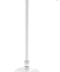 Vanity Top Two Arm Guest Towel Holder In Matte White Solid Brass Construction With Heavy Base No Tip No Slip For Secure Mount
