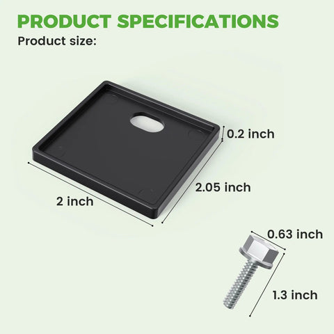 Easy Install Golf Cart Front Windshield Bottom Mounting Strut Pads Kit With Stainless Steel Screws For Club Car DS 2000 Up