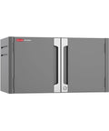 Heavy Duty Steel Garage Storage Cabinet System With Customizable Modular Two Door Design Locks Together For Easy Home Organization 150 Pound Capacity Built In Side Channels Lifetime Warranty front view
