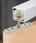 Silent Rolling Folding Door Pulley Crafted For A Hella Smooth Glide On Top Hung Wood Screens And Barn Tracks Built Tough Zinc Alloy Hardware Replacement Unit Silver with nylon wheel and zinc body.