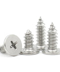 Heavy Duty Stainless Steel Self Tapping Wood Screws Set M2 M2.6 M3 M3.5 M4 14mm Wafer Head Cross Phillips A2 304