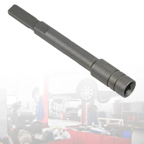 Adapter For Driver With 83mm Reach, Compact DIY Multitool Accessory shown with gray finish in automotive setting