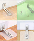 No Drill 10 Pack Furniture Wall Anchor Kit 6x6 Acrylic Stainless Steel Easy Install Anti Tip For TVs Shelves Cabinets And More Keeps Your Home Safe For Kids And Pets, transparent wall anchors on furniture