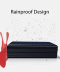 Slick solar generator with rainproof design and dual cooling fans, featured as part of Crush Range Anxiety With This Slick Solar Generator Range Extender That Smoothly Boosts Your Ride Converting Low Voltage To High Voltage Efficient EV Battery Booster Featuring Dual Cooling Fans For Outdoor Trips 12V 125V.