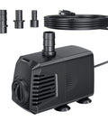 Submersible Pond Pump 200 GPH 700 LPH 12W Ultra Quiet With Overheating Protection And Built In Filter Sponge 5.9 Ft Lift