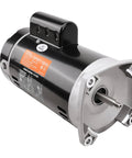 No Sweat Heavy Duty Dual Voltage Pool Pump Motor 2HP B2855 Replacement 56Y Frame Square Flange 3450 RPM side view with wiring