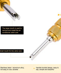 Close-up of removal tool in 16 Pcs Air Conditioning Valve Core Kit With R134A And R12 Cores Pro Grade Service Tool Pressure Caps Kit