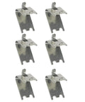 Stainless Steel Refrigerator Shelf Clips 6 Pack Must Have Smooth Surface Shelf Support Hooks For Household Refrigerators Durable Replacement