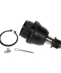 Front Lower Suspension Ball Joint For GM Vehicles And Most Makes, Greaseable Where Applicable, ISO 9001 Certified Quality, Budget Friendly Replacement With Dependable Performance, black metal with grease fitting, cotter pin and ring