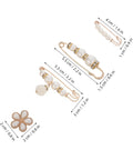 Eight Piece Pearl Waist Tightener Pins With Secure Locking Buckle System Fixes Loose Jeans And Skirts Instantly No Sew Hidden Dress Clips displayed with sizes.