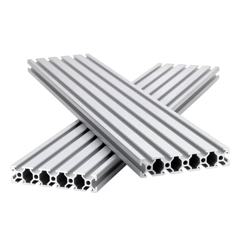 Durable T Slot Aluminum Extrusion For 3D Printer Parts And CNC DIY Projects Silver 500mm Length Pack Of Two For Sturdy Frames