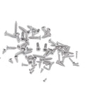 Massive 1200 Pieces 304 Stainless Steel Phillips Flat Head Self Tapping Screws Assortment Kit with 24 Sizes M1 M1.2 M1.4 M1.7 M2 M2.2