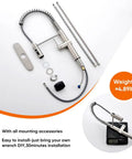 Pull Out Kitchen Faucet With Sprayer Low Lead Pro Grade Single Handle Pull Down Sprayer Brushed Nickel Finish Includes Deck Plate Easy Install