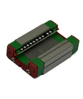 MGN9C Top Notch Linear Guide Rail And Block Set For CNC Machines And 3D Printers Compact Lightweight Stainless Steel Block And Rail Corrosion Resistant Gothic Arch Contact Design High Rigidity Smooth Motion Industrial Automation Part, angled view