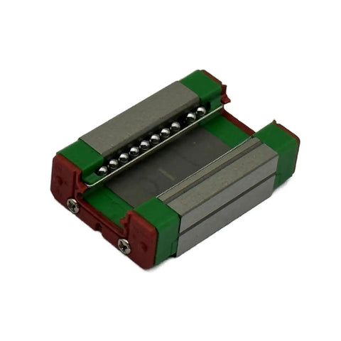 MGN9C Top Notch Linear Guide Rail And Block Set For CNC Machines And 3D Printers Compact Lightweight Stainless Steel Block And Rail Corrosion Resistant Gothic Arch Contact Design High Rigidity Smooth Motion Industrial Automation Part, angled view
