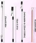 Three Piece Bracelet Helper Tools Set With Retractable Anti Slip Clip And Dual Head Hook For Easy Put On And Take Off Jewelry