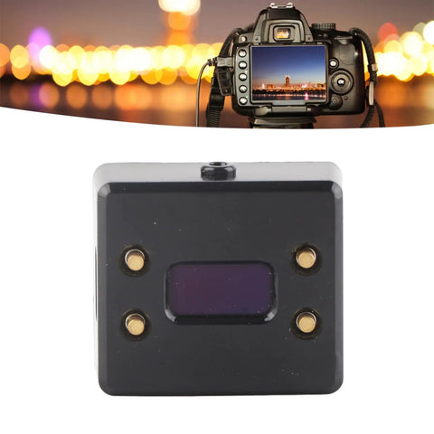Camera Light Meter With Hot Shoe And Cold Shoe Mount Pro Grade Photometer With 32 Degree Reflector Wide To 18 EV Range Compatible With Most Cameras And Photography Gear front view
