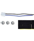 No Sweat Universal 16 Inch Electric Radiator Fan Kit With Reversible S Blade Push Pull Design 12 Volt includes wiring connectors and mounting materials.