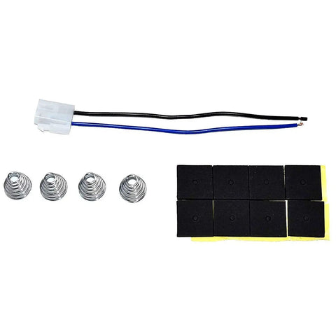 No Sweat Universal 16 Inch Electric Radiator Fan Kit With Reversible S Blade Push Pull Design 12 Volt includes wiring connectors and mounting materials.