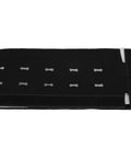 Heavy Duty 125 Cm Neoprene Cable Management Sleeve Waterproof Wire Organizer with soft foam cover, black color, laying flat.