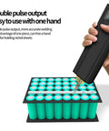 Adjustable Portable Handheld Mini Spot Welder for DIY Projects welding battery tabs with easy carry handle in use
