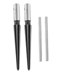 Pro Grade T Handle Tapered Reamer Set For Bridge Pin And End Pin Holes, 1 Eighth To 1 Half Inch And 3 Sixteenth To 5 Eighth Inch, 2 Pieces