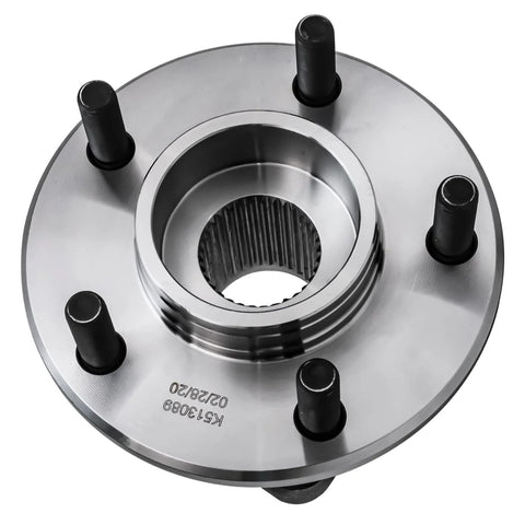 Front Or Rear Wheel Bearing Hub Assembly Set 2 Pack Fits Concorde New Yorker 300M Dodge Intrepid Eagle Vision Plymouth Prowler Left Or Right 5 Lug 3 Bolt Triangular Flange Non ABS