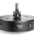 Six And Five Eighths Inch Hole Saw With Heavy Duty Arbor Bi Metal Hss Teeth for cutting can lights drywall wood plastic thin metal