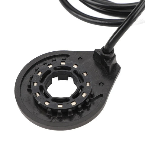 Left Side Electric Pedal Assist Sensor With 12 Magnets And Dual Hall Sensors For E Bike Mountain Bikes Integrated Magnetic Disk High Sensitivity Ultra Smooth Stable Pedal Assist For Trail Riding