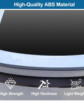 Slick Rear Trunk Spoiler For Tesla Model Y Juniper 2025 2026 Quick Bolt Install shown from above, highlighting high-quality ABS material.