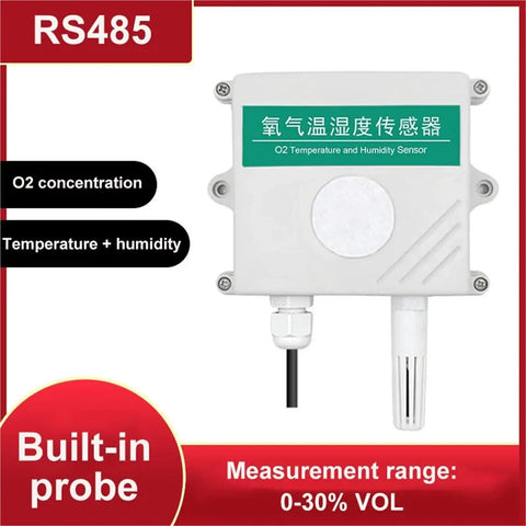 Built Tough No Sweat Industrial Oxygen Sensor O2 Concentration Meter Featuring Rs485 Communications And 4 20 Ma Transmitter Signal For Quick Setup And Solid Readings