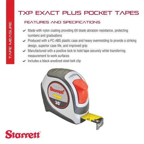Heavy Duty Retractable Imperial Pocket Tape Measure with Nylon Coating Self Adjusting End Hook and Black Anodized Belt Clip