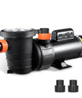 Tough As Nails Dual Speed Above Ground Pool Pump With 1.5 HP Copper Motor and strainer basket for backyard pools.
