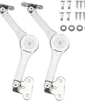 Heavy Duty Lid Stay Hinges With Soft Close For Toy Box, Cabinet And Kitchen Lids, 40lb Capacity, 110 Degree Opening, 2 Pack