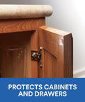 Clear Self Stick Cabinet Bumper Pads Twenty Pack Round One Half Inch Rubber Cushions For Cabinets And Drawers Protect Surfaces