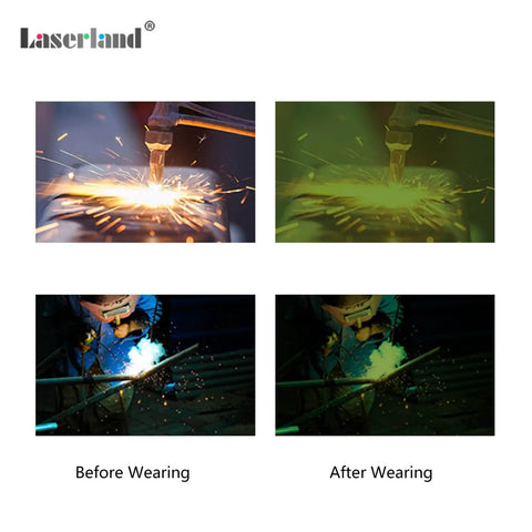 Wrap Around Welding Glasses Featuring Grippy Strap And Scratch Resistant Lenses For Laser Hair Removal Safety Plus UV Blocking Eye Shield offering protection during welding.