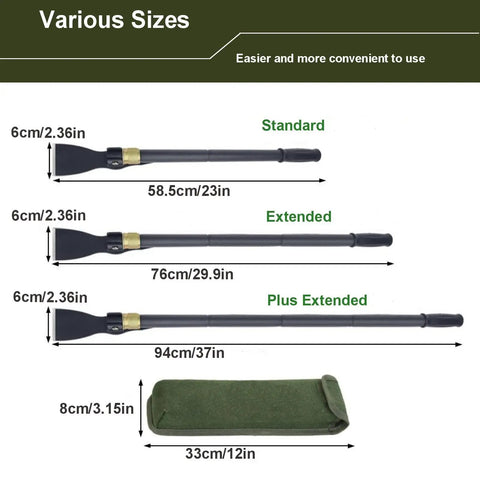 Foldable Pickaxe Hoe For Digging And Loosening Soil detachable garden tool sizes with 94cm handle and carrying pouch