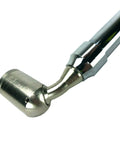 Close-up of GA-255 Large Bore Swivel Foot Air Gauge With 360 Degree Swivel, showing nickel plated brass construction