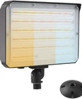 Dusk To Dawn Outdoor 100W LED Flood Light With Knuckle Mount and Wall Plate Color Temp 3000K 4000K 5000K Adjustable 14000 Lumens