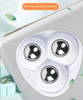 Close-up of 8 Pack Mini Swivel Caster Wheels with Self Adhesive Backing and Triple Ball Bearings for smooth rolling.