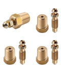 Knockout Copper Brake Bleeder Screw Kit Featuring Rock Solid 1/4-28 Threads And Smooth 1/8-Npt Bases for caliper bleeding