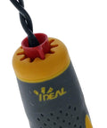 Handle detail of Pro Grade 9-In-1 Ratcheting Nut Driver And Screwdriver Set For Electricians with textured grip and wire holder.