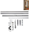 Slick Heavy Duty Pivot Hinge Moves Like Butter With Invisible 90 Degree Rotation, includes hardware for installation.