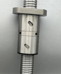 End Machined Ballscrew With Double Ball Nut For CNC Linear Motion Parts Customizable Size Built Tough Smooth Low Friction Travel