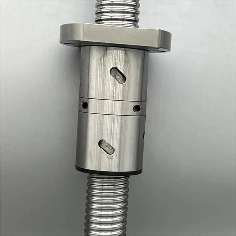 End Machined Ballscrew With Customizable Size Double Ball Nut For CNC Linear Motion Equipment 600mm Length Smooth Low Friction