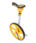 GOWENIC Digital Distance Measuring Wheel with Backlit Display, 100000FT showing yellow wheel and digital display, ideal for measuring distances.
