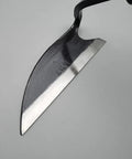 Effortless Weeding Sickle Garden Tool With Curved Handle Hand Forged High Carbon Steel Scythe Blade Close-up
