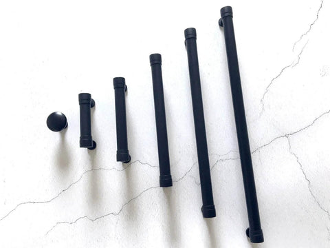 Matte Black Cabinet Pull Handle 2.75 Inch Centers 70 Mm Center to Center Drawer Knob Pull for Kitchen Cabinets
