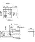 Straight Up Dang Tough Industrial Us 5 15R AC Power Outlet And Electrical Receptacle For Real Jobsite Work Rock Solid 3 Pin Build dimensions diagram.